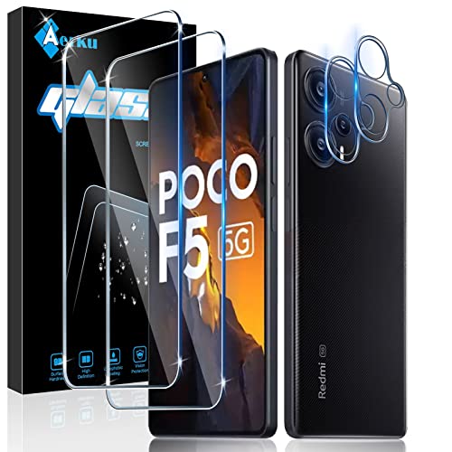 Aerku Schutzfolie für Redmi Note 12 Turbo/Poco F5 für Panzerglas, 2 Stück 3D Schutzglas und 2 Stück Kameraschutz, Ultra-klar Folie, 9H Härte Anti-Bläschen Anti-Kratzen Displayschutz Aerku Schutzfolie für Redmi Note 12 Turbo/Poco F5 für Panzerglas, 2 Stück 3D Schutzglas und 2 Stück Kameraschutz, Ultra-klar Folie, 9H Härte Anti-Bläschen Anti-Kratzen Displayschutz von Aerku
