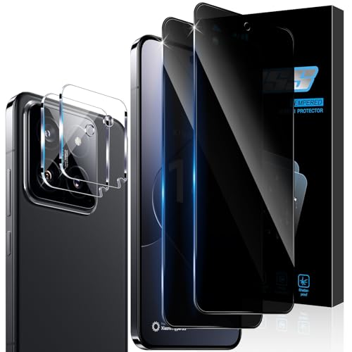 Aerku Sichtschutz Full Screen Schutzfolie für Xiaomi Mi 14 5G für Panzerglas, 2 Stück Sichtschutzfolie und 2 Stück Kameraschutz, 9H Härte Anti-Spy Folie Privacy Schutzglas Aerku Sichtschutz Full Screen Schutzfolie für Xiaomi Mi 14 5G für Panzerglas, 2 Stück Sichtschutzfolie und 2 Stück Kameraschutz, 9H Härte Anti-Spy Folie Privacy Schutzglas von Aerku