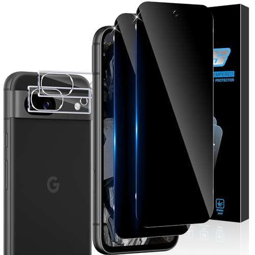 Aerku Sichtschutz Schutzfolie für Google Pixel 8A 5G für Panzerglas, 2 Stück Sichtschutzfolie und 2 Stück Kameraschutz, 9H Härte Schwarzer Rand Anti-Spy Panzer Schutz Glas Folie, Privacy Schutzglas Aerku Sichtschutz Schutzfolie für Google Pixel 8A 5G für Panzerglas, 2 Stück Sichtschutzfolie und 2 Stück Kameraschutz, 9H Härte Schwarzer Rand Anti-Spy Panzer Schutz Glas Folie, Privacy Schutzglas von Aerku