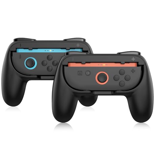 Switch 2 Controller Grip Ergonomic Design for Switch Black with Red & Blue Buttons Switch 2 Controller Grip Ergonomic Design for Switch Black with Red & Blue Buttons von Aerku