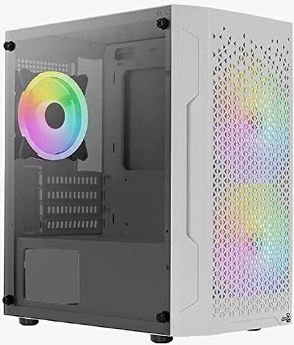 Aercool Trinity Mini-Tower V2, Tempered Glass - weiß von AeroCool