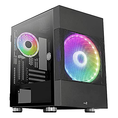 AeroCool Atomic v2 Tower-Gehäuse, schwarz, Tempered Glass, Version inkl., ACCS-PV26123.11 von AeroCool