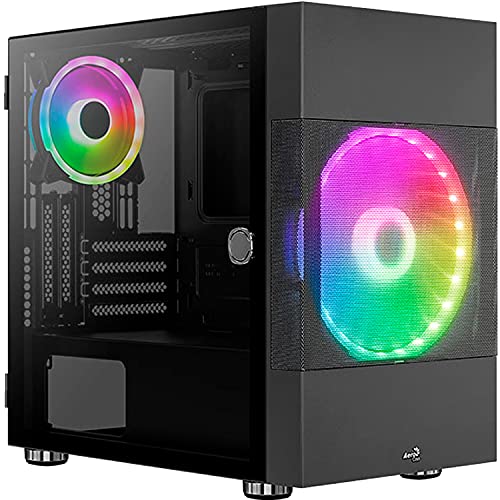 AeroCool Atomic v2 Tower-Gehäuse, schwarz, Tempered Glass, Version inkl., ACCS-PV26123.11 von AeroCool