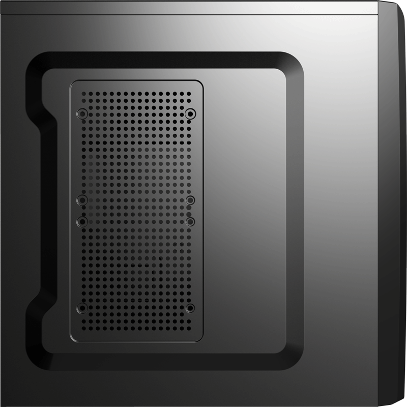 AeroCool Corporate CS-1101 - Black Edition - Midi Tower - ATX - ohne Netzteil (ATX) - Schwarz - USB/Audio (EN58126) von AeroCool