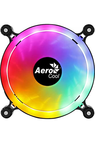 AeroCool SPECTRO12, PC-Lüfter 120mm RGB, Leise, Anti-Vibration, Molex von AeroCool