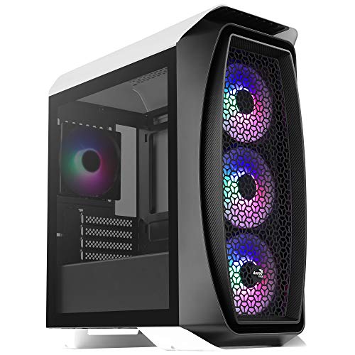 Aerocool AEROONEMINIFROST PC-Gehäuse Micro ATX, 4 Lüfter, 2 Panele, weiß von AeroCool