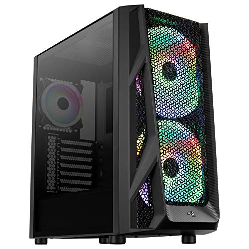 Aerocool AIRHAWKDUO, PC EATX-Box, 3 Lüfter, Steuerungsnabe, Hartglasscheibe von AeroCool