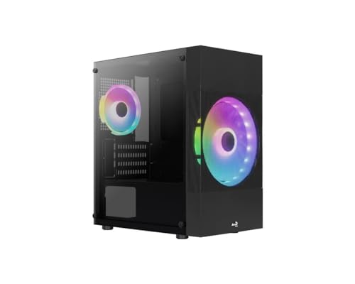 Aerocool ATOMICLITE V2, Micro-ATX Gaming Gehäuse, Front Mesh+2 Lüfter RGB, Schwarz Aerocool ATOMICLITE V2, Micro-ATX Gaming Gehäuse, Front Mesh+2 Lüfter RGB, Schwarz von Aerocool