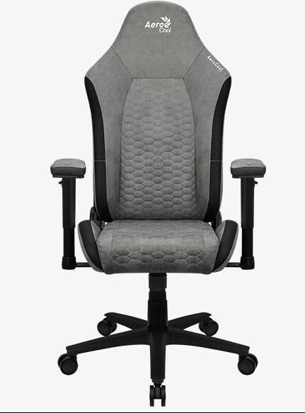 Aerocool Crown AeroSuede Universal-Gamingstuhl Gepolsterter Sitz Stone Grey (AEROCROWN-STONE-GREY) von AeroCool