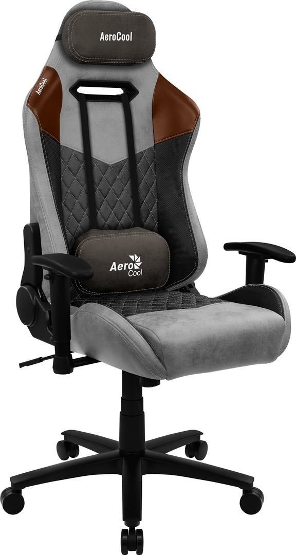 Aerocool DUKE AeroSuede Universal-Gamingstuhl Schwarz - Braun - Grau (ACGC-2025101.21) von AeroCool