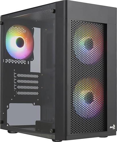 Aerocool HEXFORMBKV2, Micro ATX PC Gehäuse, 3 Lüfter FRGB, Frontgitter, Schwarz Aerocool HEXFORMBKV2, Micro ATX PC Gehäuse, 3 Lüfter FRGB, Frontgitter, Schwarz von Aerocool