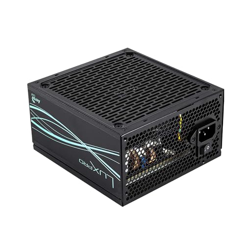 Aerocool LUXPRO1000, Netzteil 1000W, 80Plus Gold Zertifiziert, Wirkungsgrad +90%, Japanische Kondensatoren 105°C, APFC Lüfter 14cm FDB, ATX 3.0 und PCIe 5.0, 5 Jahre Garantie, Schwarz von AeroCool