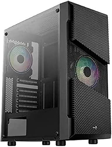 Aerocool Menace Saturn RGB Tower-Gehäuse, schwarz, Tempered Glass von AeroCool