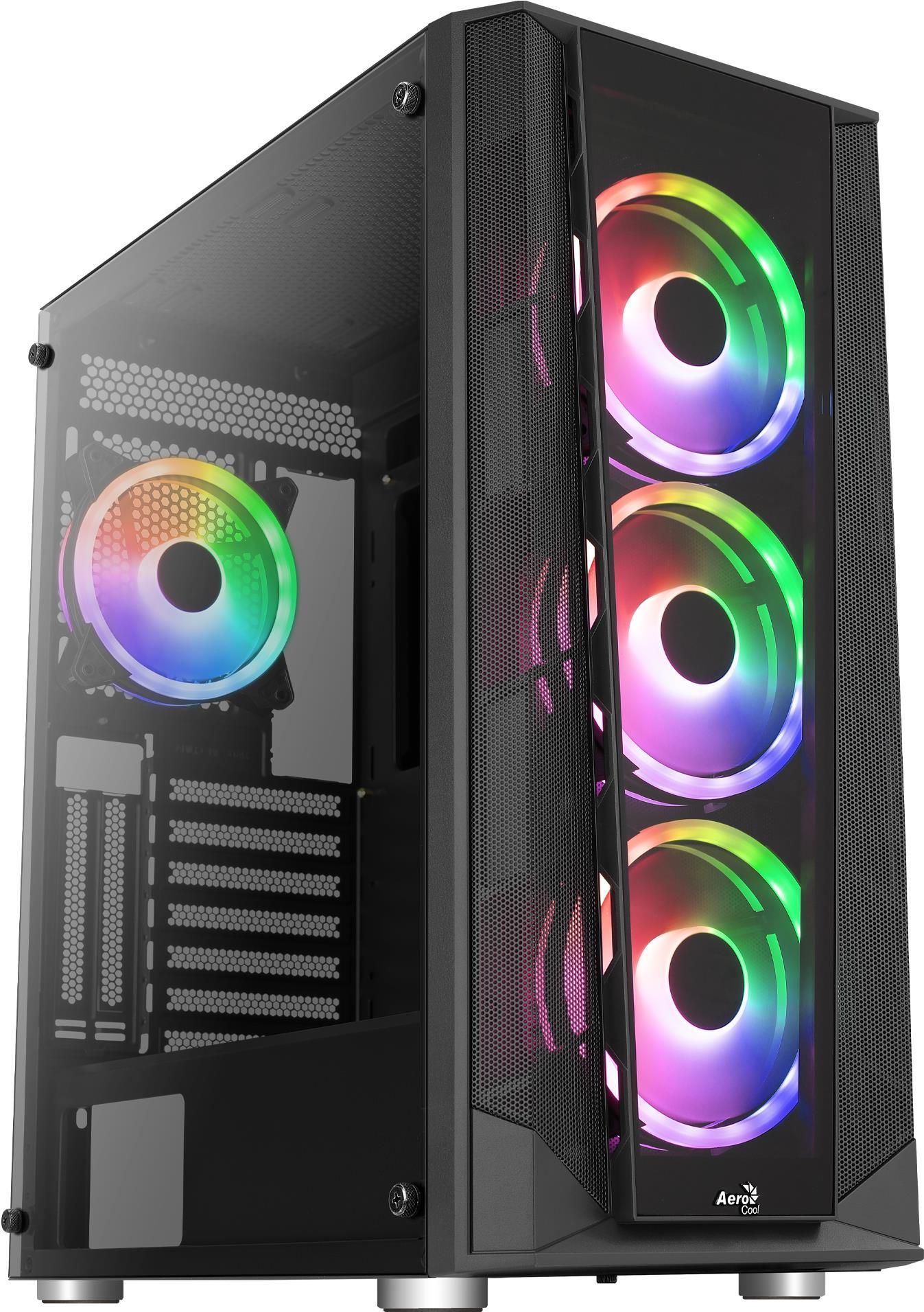 Aerocool Prism ARGB. Typ: PC, Produktfarbe: Schwarz, Unterstützte Motherboards Formfaktoren: ATX, micro ATX, Mini-ITX. Unterstützte Stromversorgungs-Formfaktoren: ATX. Installierte Lüfter (Vorderseite): 3x 120 mm, Durchmesser unterstützte Vorderseitenlüfter: 120,140 mm, Installierte Lüfter hinten: 1x 120 mm. Breite: 216,7 mm, Tiefe: 403 mm, Höhe: 477 mm (ACCM-PB29143.11) Aerocool Prism ARGB. Typ: PC, Produktfarbe: Schwarz, Unterstützte Motherboards Formfaktoren: ATX, micro ATX, Mini-ITX. Unterstützte Stromversorgungs-Formfaktoren: ATX. Installierte Lüfter (Vorderseite): 3x 120 mm, Durchmesser unterstützte Vorderseitenlüfter: 120,140 mm, Installierte Lüfter hinten: 1x 120 mm. Breite: 216,7 mm, Tiefe: 403 mm, Höhe: 477 mm (ACCM-PB29143.11) von AeroCool