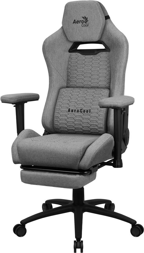 Aerocool Royal AeroWeave Universal-Gamingstuhl Gepolsterter Sitz Grau (AEROROYAL-ASH-GREY) von AeroCool