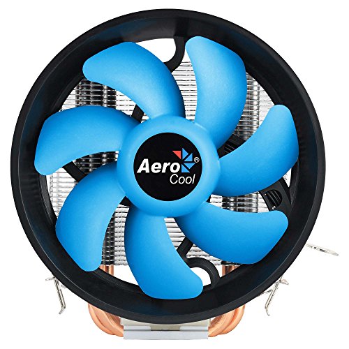Aerocool VERKHO3PLUS Computerspiel-Kühlkörper (120mm Lüfter, HCTT, Aluminium-Finnen, 4-Pin PWM Technologie, 3 Heatpipes) Schwarz von AeroCool
