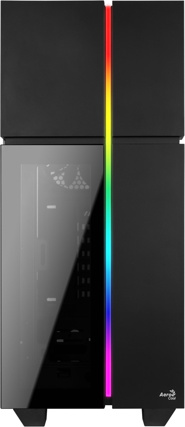 Midi Playa RGB Gehäuse MicroATX/ATX/Mini-ITX schwarz von AeroCool