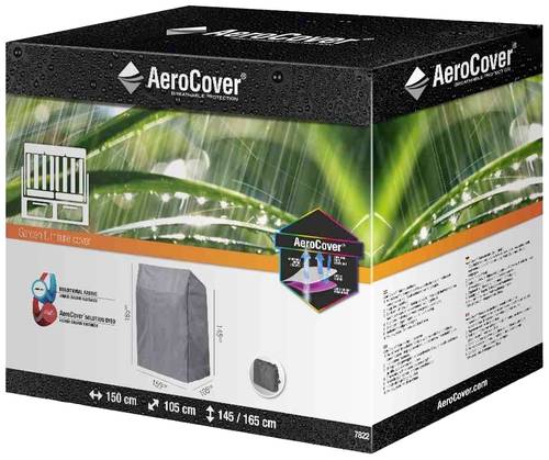 AeroCover 7822 Atmungsaktive Schutzhülle für Strandkörbe 150x105xH165/145cm von AeroCover