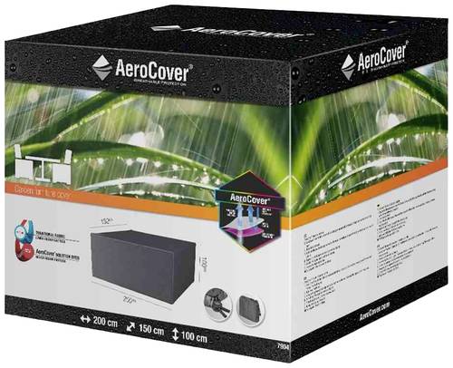 AeroCover 7904 Atmungsaktive Schutzhülle für Sitzgruppen 200x150xH100cm atmungsaktiv von AeroCover