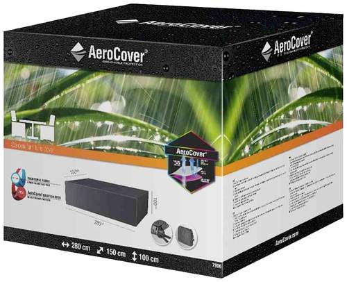 AeroCover 7906 Atmungsaktive Schutzhülle für Sitzgruppen 280x150xH100cm atmungsaktiv von AeroCover