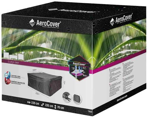 AeroCover 7933 Atmungsaktive Schutzhülle für rechteckige Lounge-Sets 235x235xH70cm von AeroCover