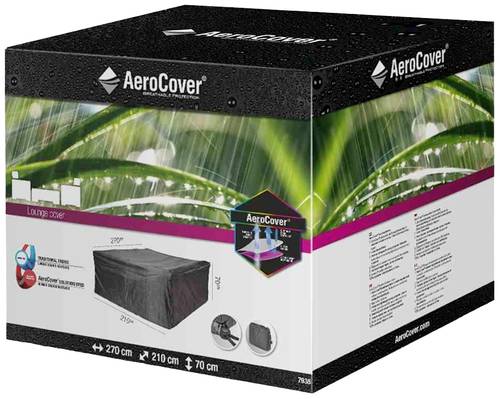 AeroCover 7938 Atmungsaktive Schutzhülle für rechteckige Lounge-Sets 270x210xH70cm von AeroCover