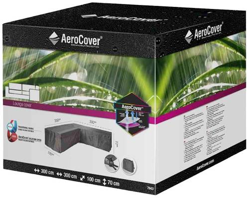 AeroCover 7943 Atmungsaktive Schutzhülle für L-förmige Lounge-Sets 300x300x100xH70cm von AeroCover