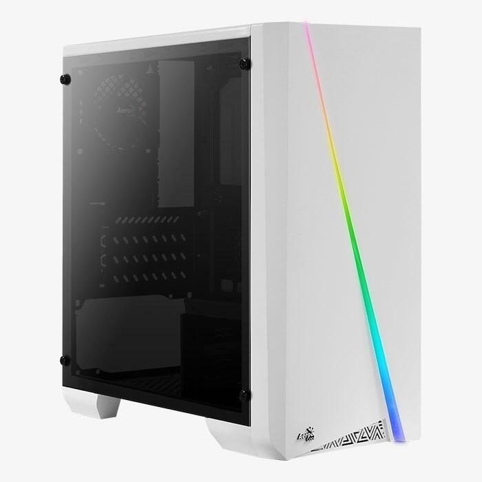 AeroCool PC Gehäuse Cylon Mini Mini-Tower Weiß (Window-Kit) von Aerocool