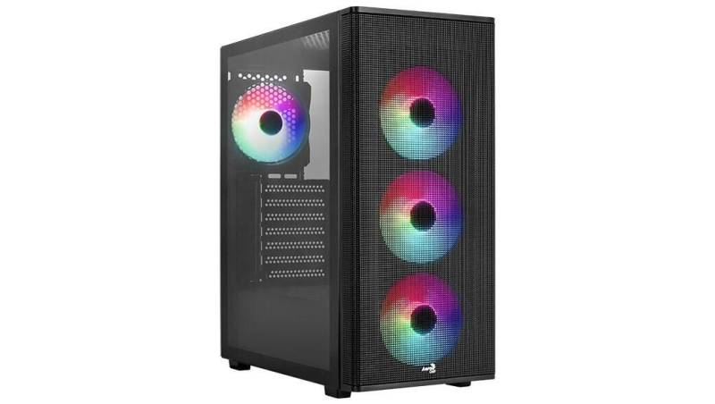 AeroCool PC Gehäuse Designer-G-BK-v2 Mid-Tower Schwarz von Aerocool