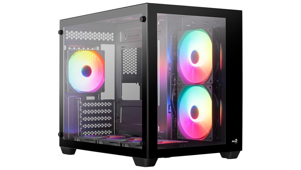 AeroCool PC Gehäuse Dryft Mini-BK-v1 Mini-Tower Schwarz AeroCool PC Gehäuse Dryft Mini-BK-v1 Mini-Tower Schwarz von Aerocool