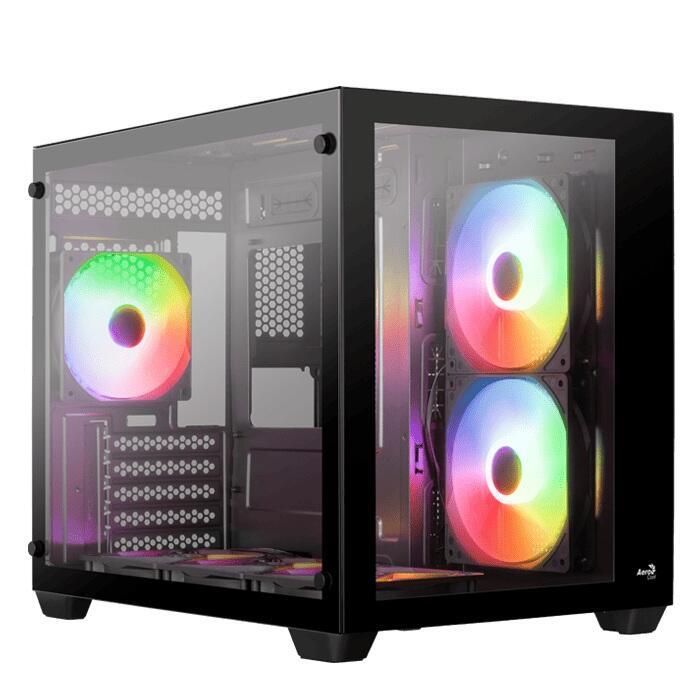 AeroCool PC Gehäuse Dryft Mini-BK-v2 Mini-Tower Schwarz AeroCool PC Gehäuse Dryft Mini-BK-v2 Mini-Tower Schwarz von Aerocool