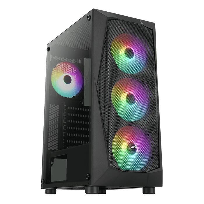 AeroCool PC Gehäuse Falcon A-BK-v2 Mid-Tower Schwarz von Aerocool
