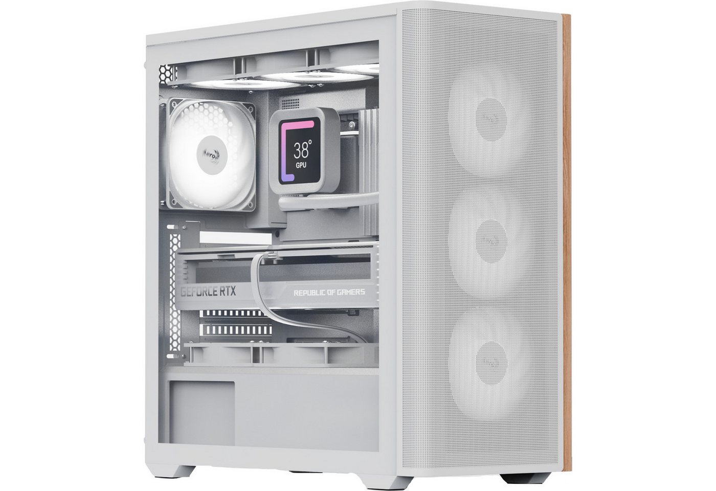 Aerocool PC-Gehäuse Aerocool D501A-G-WT-v2, Tower-Gehäuse von Aerocool