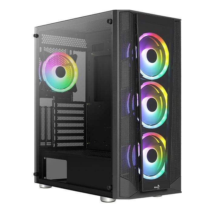 Aerocool PC Gehäuse Prism ARGB Midi-Tower Schwarz Aerocool PC Gehäuse Prism ARGB Midi-Tower Schwarz von Aerocool
