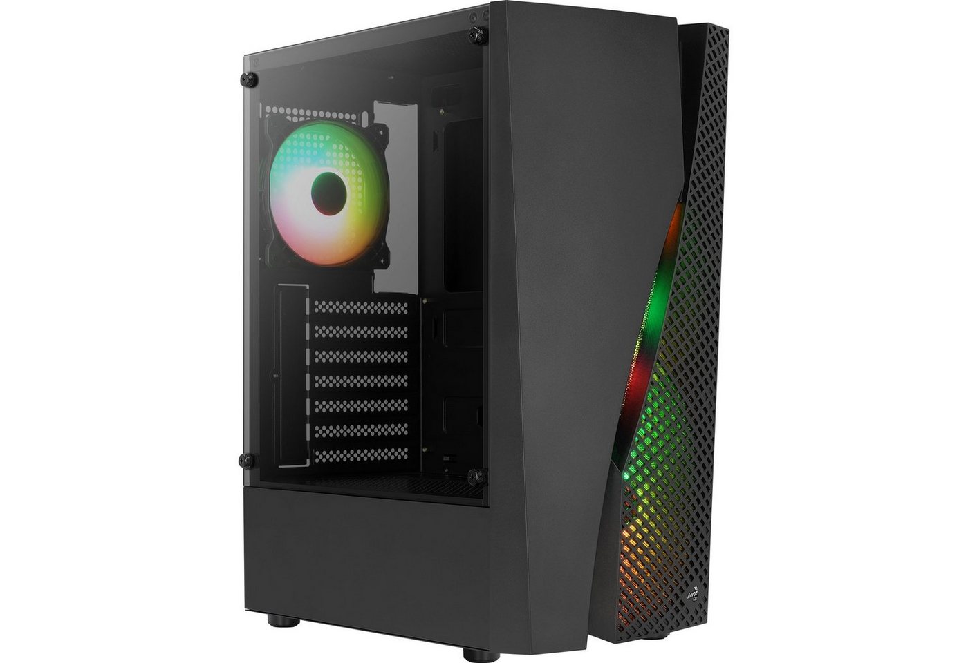 Aerocool PC-Gehäuse Aerocool Wave-G-BK-v3, Tower-Gehäuse, (Gehärtetes von Aerocool