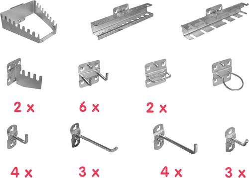 Aerotec 20142038 Werkzeughalter Set PRO (L x B x H) 190 x 200 x 75mm 28 Teile von Aerotec