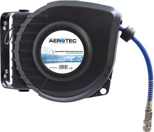 Aerotec Druckluft-Schlauchtrommel 8m 10 bar Wandbefestigung von Aerotec