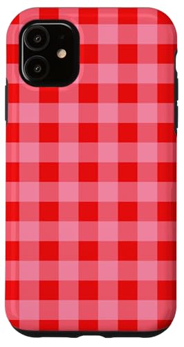 Pastell Rot Pink Gingham Kawaii Niedlich Ästhetische Cottagecore Hülle für iPhone 11 Pastell Rot Pink Gingham Kawaii Niedlich Ästhetische Cottagecore Hülle für iPhone 11 von Aesthetic Cute Design