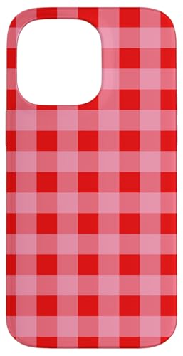 Pastell Rot Pink Gingham Kawaii Niedlich Ästhetische Cottagecore Hülle für iPhone 14 Pro Max von Aesthetic Cute Design