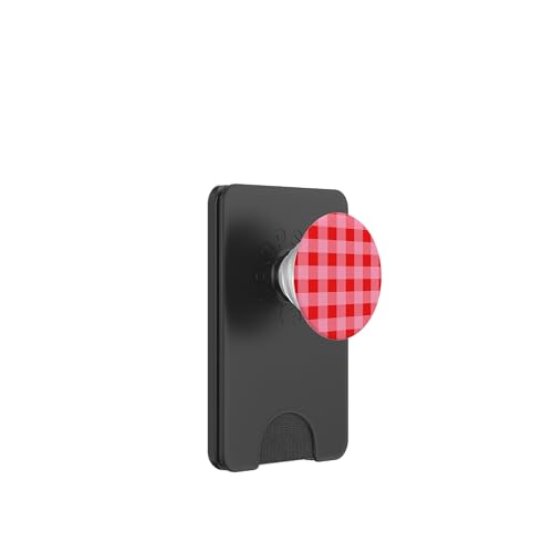 Pastell Rot Pink Gingham Kawaii Niedlich Ästhetische Cottagecore PopSockets PopWallet für MagSafe Pastell Rot Pink Gingham Kawaii Niedlich Ästhetische Cottagecore PopSockets PopWallet für MagSafe von Aesthetic Cute Design