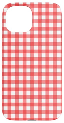 Pastell Rot Weiß Gingham Kawaii Cute Aesthetic Cottagecore Hülle für iPhone 15 Pastell Rot Weiß Gingham Kawaii Cute Aesthetic Cottagecore Hülle für iPhone 15 von Aesthetic Cute Design