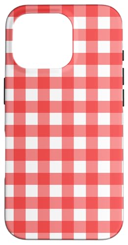 Pastell Rot Weiß Gingham Kawaii Cute Aesthetic Cottagecore Hülle für iPhone 16 Pro Pastell Rot Weiß Gingham Kawaii Cute Aesthetic Cottagecore Hülle für iPhone 16 Pro von Aesthetic Cute Design