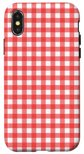 Pastell Rot Weiß Gingham Kawaii Cute Aesthetic Cottagecore Hülle für iPhone X/XS Pastell Rot Weiß Gingham Kawaii Cute Aesthetic Cottagecore Hülle für iPhone X/XS von Aesthetic Cute Design