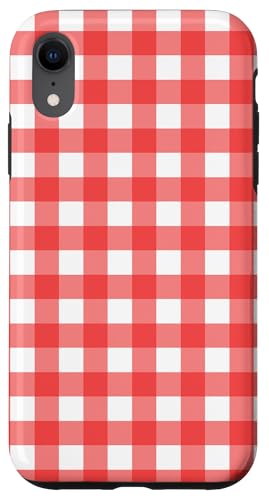 Pastell Rot Weiß Gingham Kawaii Cute Aesthetic Cottagecore Hülle für iPhone XR Pastell Rot Weiß Gingham Kawaii Cute Aesthetic Cottagecore Hülle für iPhone XR von Aesthetic Cute Design