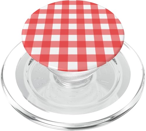 Pastell Rot Weiß Gingham Kawaii Cute Aesthetic Cottagecore PopSockets PopGrip für MagSafe Pastell Rot Weiß Gingham Kawaii Cute Aesthetic Cottagecore PopSockets PopGrip für MagSafe von Aesthetic Cute Design