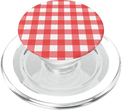 Pastell Rot Weiß Gingham Kawaii Cute Aesthetic Cottagecore PopSockets PopGrip für MagSafe Pastell Rot Weiß Gingham Kawaii Cute Aesthetic Cottagecore PopSockets PopGrip für MagSafe von Aesthetic Cute Design