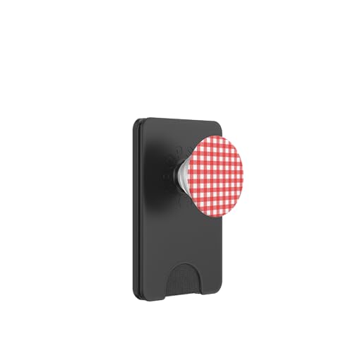 Pastell Rot Weiß Gingham Kawaii Cute Aesthetic Cottagecore PopSockets PopWallet für MagSafe Pastell Rot Weiß Gingham Kawaii Cute Aesthetic Cottagecore PopSockets PopWallet für MagSafe von Aesthetic Cute Design