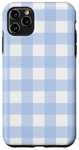 Pastellblau Weiß Gingham Kawaii Niedlich Blau Streifen Hülle für iPhone 11 Pro Max Pastellblau Weiß Gingham Kawaii Niedlich Blau Streifen Hülle für iPhone 11 Pro Max von Aesthetic Cute Design