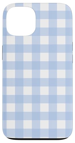 Pastellblau Weiß Gingham Kawaii Niedlich Blau Streifen Hülle für iPhone 13 Pastellblau Weiß Gingham Kawaii Niedlich Blau Streifen Hülle für iPhone 13 von Aesthetic Cute Design