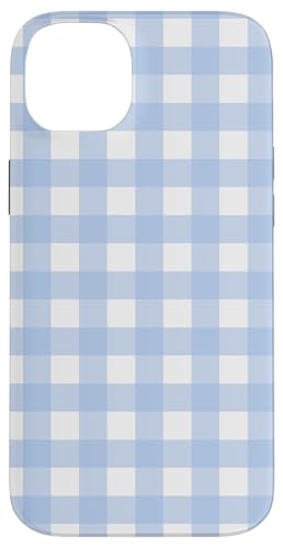 Pastellblau Weiß Gingham Kawaii Niedlich Blau Streifen Hülle für iPhone 14 Plus Pastellblau Weiß Gingham Kawaii Niedlich Blau Streifen Hülle für iPhone 14 Plus von Aesthetic Cute Design
